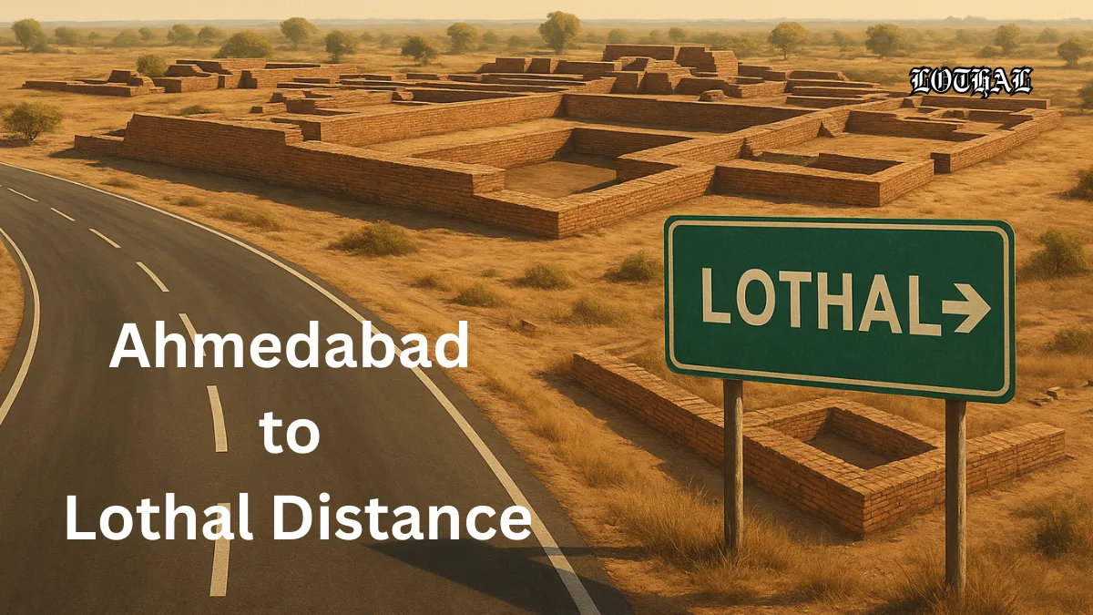 Ahmedabad to Lothal Distance